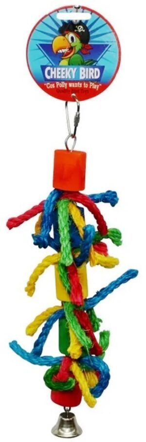 Cheeky Bird Cylinder & Rope with Bell