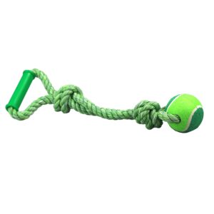 Ultra Fresh Teeth And Breath Single Ball Tugger Rope With Handle
